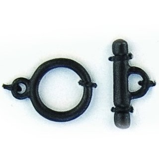 Knebelverschluss schwarz 12 mm