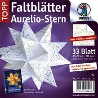 Faltbltter Aurelio-Stern, Shimmer paper;