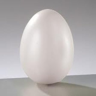 Kunststoff-Ei weiss 9,5x6 cm