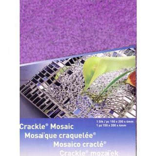 Crackle Mosaik Platte lila