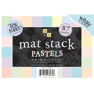 Cardstock mat stack Pastels