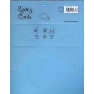 Spring Cards Kunststoffschablone D
