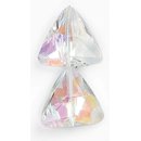 Glasschliffperlen Dreieck kristall AB 18 mm