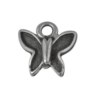 Metall-Anhnger Schmetterling, 11mm, se 1,5mm ,