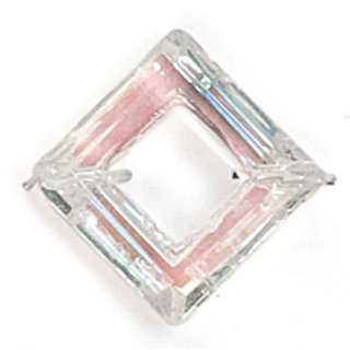 Swarovski Zwischenteil Quadrat kristall AB 14 mm