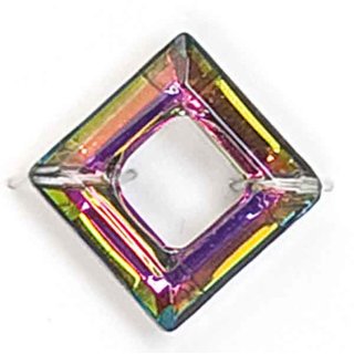 Swarovski Zwischenteil Quadrat kristall VM 30 mm