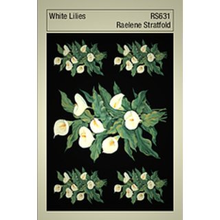 Decoupage-Papier White Lilies