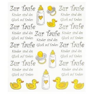 Hobby-Design-Sticker Zur Taufe