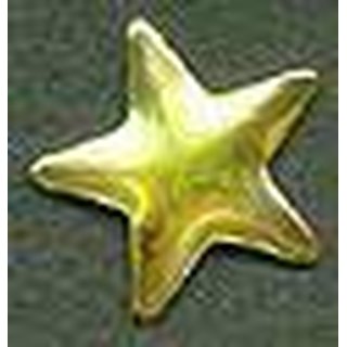 Alu-Niete aufbgelbar Stern 5,5 mm, gold glnzend