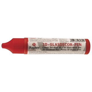 3-D Glasdecor-Pen (klassikrot)