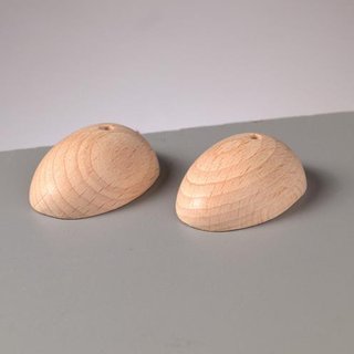 Holzfe Eiform roh (40 x 30 mm)