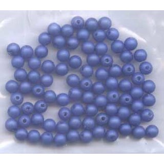 Frischwasserperle matt blau (4 mm)