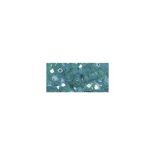 Glas-Schliffperlen, Radl 6x3 mm (irisierend smaragd)