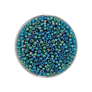Jap. Miyukirocailles 2,2 mm (transp. matt blue zircon rainbow)