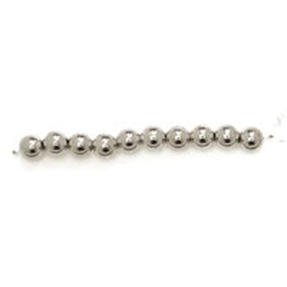 Perlen   silber (6 mm: 55 Stk.)