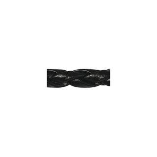 Geflochtenes Kunstlederband schwarz