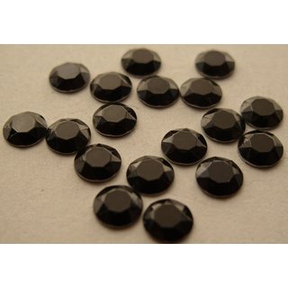 Chatonrosen aufbgelbar schwarz (Gre: 4 mm)