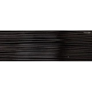 Edelstahldraht m. Nylon ummantelt schwarz 0,38 mm