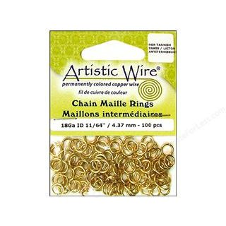 Chain Maille Ringe 4,4 mm goldfb.