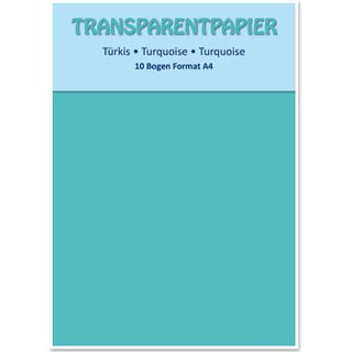 Transparentpapier trkis