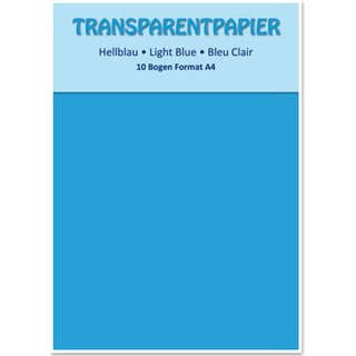 Transparentpapier blau