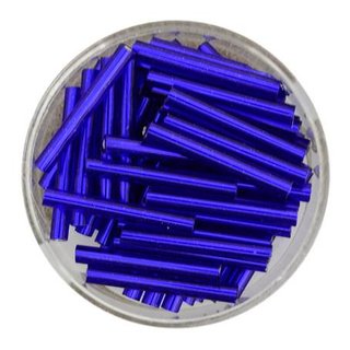 Glasstifte dunkelblau silbereinzug 15 mm