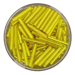 Glasstifte gelb silbereinzug 15 mm