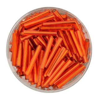 Glasstifte orange silbereinzug 15 mm