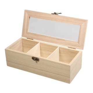 Holz Teebox 6 Fcher