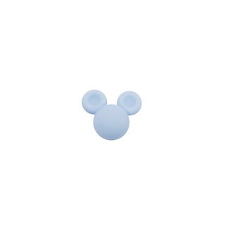 Silikonperle Maus hellblau