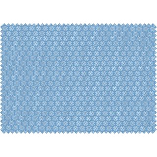 Stoff Baumwolle Blumen hellblau