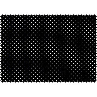 Stoff Baumwolle Punkte schwarz/wei