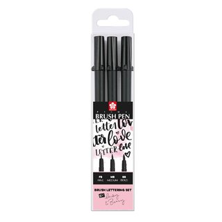 Sakura Pigma brush pen set handlettering special