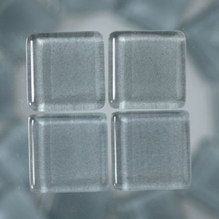 MosaixSoft-Glassteine Gre: 20x20 mm, Farbe: grau