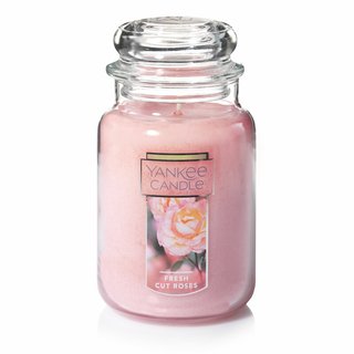 Yankee Candle Glas gro mit Duft Fresh Cut Roses