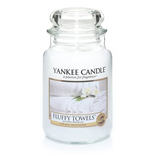 Yankee Candle Glas gro mit Duft Fluffy Towels